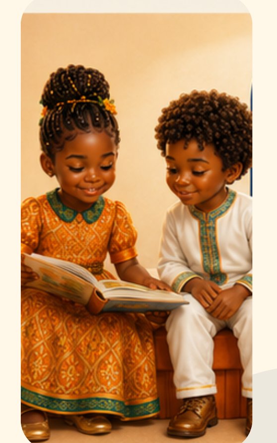 Stella and Ezra discovering the Word together